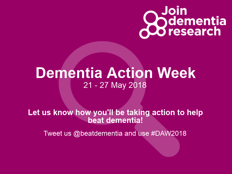 Get Involved In Dementia Action Week! 